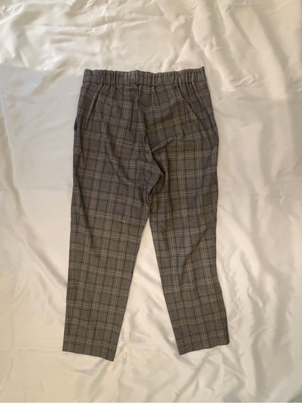 Babaton Gray Plaid Women's Trousers